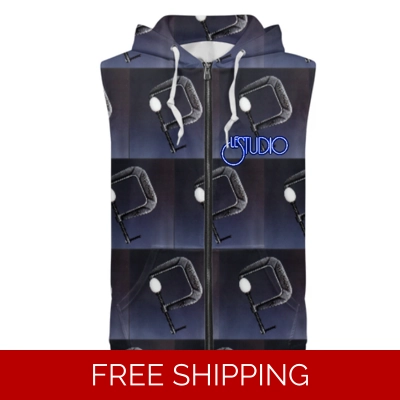 Custom Zipper Sleeveless Hoodie Grace Under Pressure